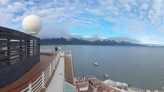 Alaska Seward Cruise Ship 3 360 VR 8K [upl. by Cally]