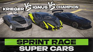 GTA Online  Champion VS Ignus VS Krieger  Fully Upgrade Road Racing Test [upl. by Navannod376]