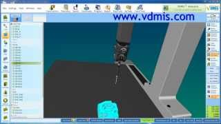 VDMIS  CMM Software  5 Axis CMM Probe Renishaw PH20 [upl. by Hardi247]