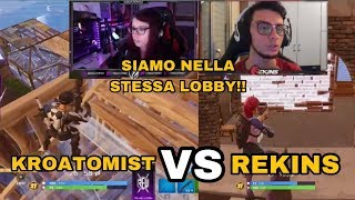 REKINS VS KROATOMIST BUILD FIGHT NEL TORNEO DI FORTNITE IN SOLO [upl. by Aliuqehs]