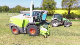 Ensilage dherbe l SARL OPR l CLAAS Jaguar 960 l télégonflage [upl. by Tan]