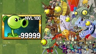 Plants vs Zombies 2 MODChinese Gatling Pea Pvz 2 Vs All Freakin Zomboss Gameplay 2018 [upl. by Seiter]