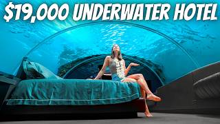 We Slept in the Worlds Most Expensive Underwater Hotel [upl. by Earlie58]