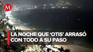 Así se alertaba de la llegada de Otis horas después desapareció Acapulco [upl. by Marylinda]