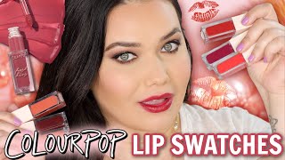 Colourpop Fresh Kiss Glossy Lip Stain LIP SWATCHES [upl. by Demmy]