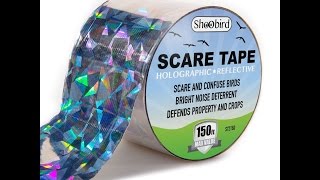 Bird Repellent Scare Tape Reflective Bird Deterrent and Bird Control Device [upl. by Angelia228]