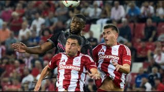 Olympiacos FC vs Sporting Braga 30 RESUMO amp Highlights  Liga dos Campeões UEFA 2024 [upl. by Serdna]