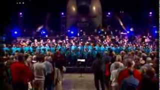 US Armed Services Medley America the Beautiful and Sousa with 100 Children [upl. by Haland]