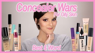 The Best amp Worst Concealers  Concealer Wars Finale  Oily Skin Drugstore Edition [upl. by Kielty787]