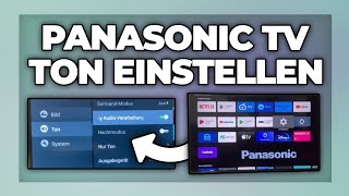 Panasonic TV Ton einstellen  Soundeinstellungen ändern Tutorial [upl. by Lunt]