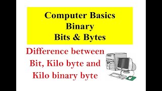 Difference between Bit Kilo byte and Kilo binary byte Tamil [upl. by Teryl]