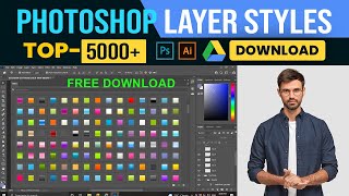 5000 Photoshop Layer styles pack free download New Photoshop Style Pack [upl. by Melborn319]