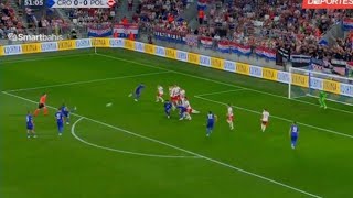 Luka Modric Beautiful Free Kick Goal vs Poland WHAT A GOAL Crotia vs Poland Goals and Highlights [upl. by Accissej372]