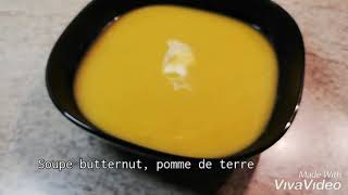 Recette soupe courge butternut pomme de terre [upl. by Nothgiel]