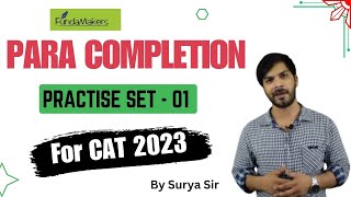 Para Completion for CAT 🔥 Para Completion  Para Completion for CAT Questions  Best CAT Coaching [upl. by Nnaillij]