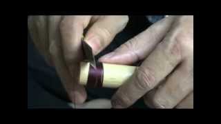 How to bind and thread repair on a Bansuri bamboo Flute [upl. by Ymmaj132]