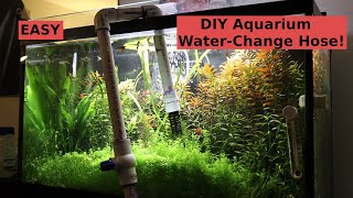 DIY Water Change System  How To Siphon Aquarium Tank  Easy [upl. by Bonar]