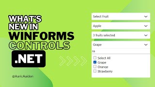 How to Create Multiselect Dropdown With Checkbox  C WinForms [upl. by Ldnek]