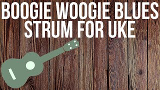 How to Shuffle Strum on Ukulele quotBoogie Woogie Stylequot [upl. by Edyaj]