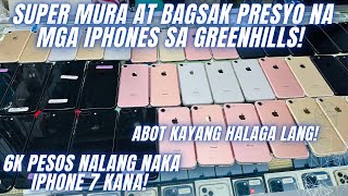 PRICE NG SOBRANG MURA AT ABOT KAYANG HALAGA NA IPHONES SA GREENHILLSIPHONE 7 8 PLUS SEPT 2023 [upl. by Darnall]