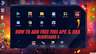 How To Add Free Fire APK and OBB File in Bluestacks 5 [upl. by Yeltnarb214]