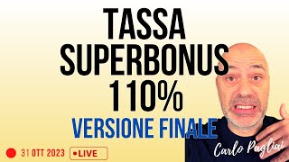 Tassa Superbonus 110 versione definitiva Ahi [upl. by Arreip399]