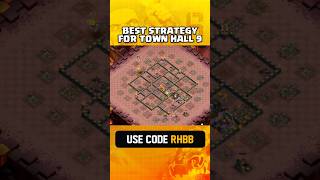 Best Attack Strategy for Town Hall 9 in Clash of Clans clashofclans coc gaming [upl. by Bascomb]