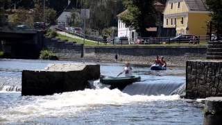 Vltava  splutí Vltavy jezy kempy  Vodáci na Vltavě [upl. by Urissa]