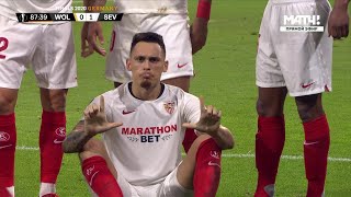 Lucas Ocampos vs Wolverhampton 11082020 UEL [upl. by Llenrad]