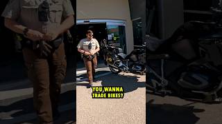 Trading bikes with a cop [upl. by Ettennej832]