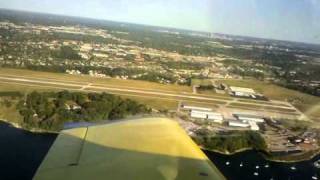 Watching Goodyear Blimp land from the air at Eagle Creek Airpark [upl. by Ayotahs212]