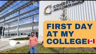 CONESTOGA COLLEGE WATERLOO 🇨🇦🇨🇦 MY FIRST DAY AT COLLEGE IN CANADA [upl. by Derreg]