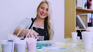 01 Fluidart Acrylic Pouring Tutorial The Dutch Pour [upl. by Nylekcaj]