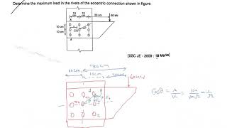 STEEL STRUCTURE ECCENTRIC CONNECTION USING RIVETS THEORY WITH QUESTION FOR SSC JE MAINS  IES MAINS [upl. by Vahe]