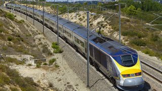 High speed train Eurostar TGV Thalys AVE in France [upl. by Hazel741]