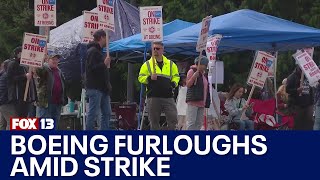 Boeing furloughing workers to save money during strike  FOX 13 Seattle [upl. by Genvieve]