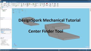 DesignSpark Mechanical Tutorial  Center Finder Tool [upl. by Radnaxela148]