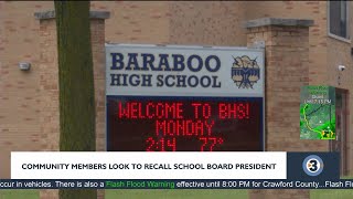 Baraboo group pushes to remove school board president [upl. by Anaujik]