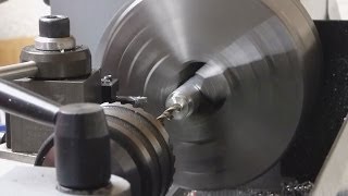 Machining 7075 aluminum spacers Mini Lathe [upl. by Eboh988]