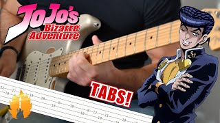 【TABS】Josuke Theme Guitar Lesson  Diamond Is Unbreakable  Jojos Bizarre Adventure ジョジョの奇妙な冒険 [upl. by Sedaiuqlem177]