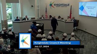 Knightdale Council Meeting  July 17 2024 [upl. by Wenn322]