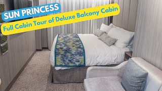 Sun Princess  Deluxe Balcony Cabin Tour Part 2  Deck 11 sunprincess cruise [upl. by Atinuahs247]