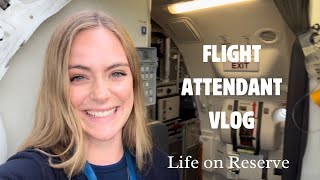 FLIGHT ATTENDANT VLOG A LOOK INTO RESERVE LIFE [upl. by Geanine482]