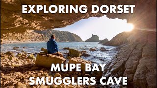 Exploring Dorset Walking from Lulworth Cove to Mupe Bay Smugglers Cave [upl. by Nanaek91]