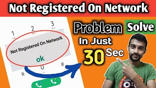 how to fix not registered on network problem  how to solve no registered on network in Bengali [upl. by Quickel]