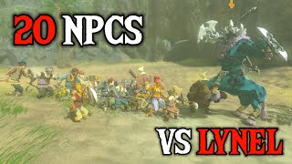 Can 20 NPCs Defeat a LYNEL  Zelda Tears of the Kingdom [upl. by Castle]