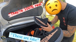 EXPOSING FAKE YEEZY 350s MADE 120 PROFIT [upl. by Galvin451]