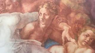 Michelangelo  The Creation Of ManAdam With Secret Message In Virgin Marys Eye Cont Part 53 of 60 [upl. by Willcox]