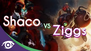 1v1 Mid Shaco vs Ziggs Champion Rap Battles [upl. by Sterrett]