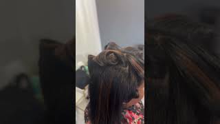 Pin curls youtubeshorts silkpressandtrimonnaturalhair [upl. by Maziar]